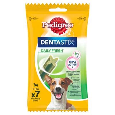 Pedigree Dentastix Daily Fresh - Bâtonnets Hygiène Bucco-Dentaire pour petit chien x7, 110g