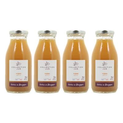 Nectars de Bourgogne Pur Jus de Pomme du Mont du Lyonnais, Lot de 4x25cl