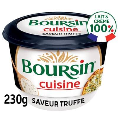 Boursin Cuisine Fromage à cuisiner saveur Truffe, 230g