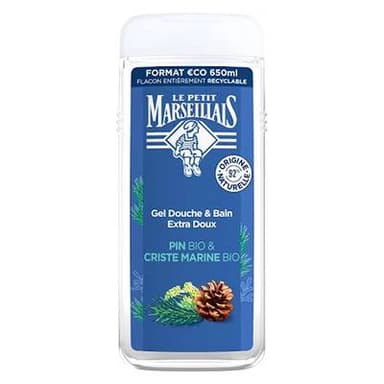 Le Petit Marseillais Gel douche Extra Doux Pin Bio et Criste Marine Bio, 650ml