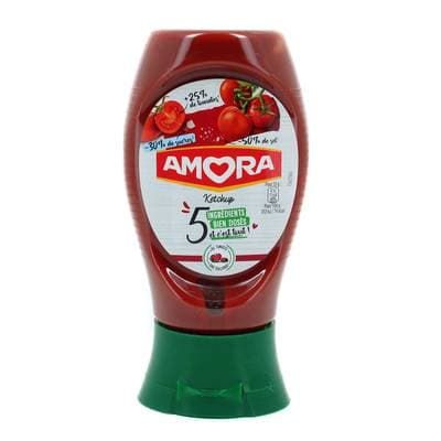 Amora Ketchup Nature 5 ingrédients, 273g