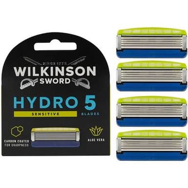 Wilkinson Lames de rasoir Hydro 5 Sensitive, 4 lames
