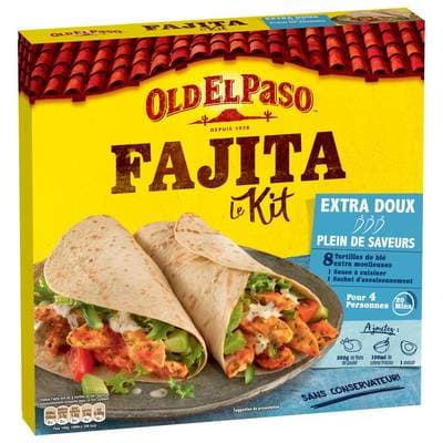Old el Paso Kit pour fajitas recette douce, 478g