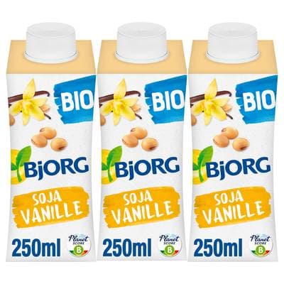 Bjorg Soja Vanille Boisson Végétale Bio, 3x25cl