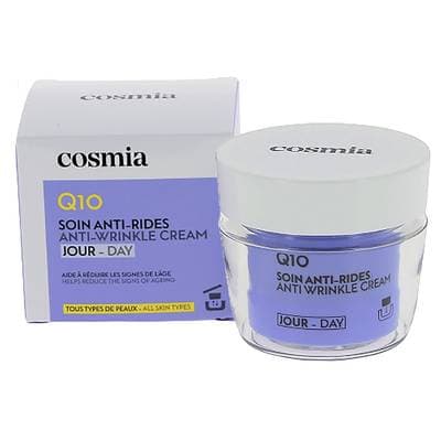 COSMIA Crème de jour visage anti-rides Q10, 50ml