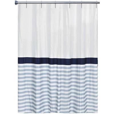 3162450354502 - Arvix - Rideau de douche textile imprimé -Honfleur