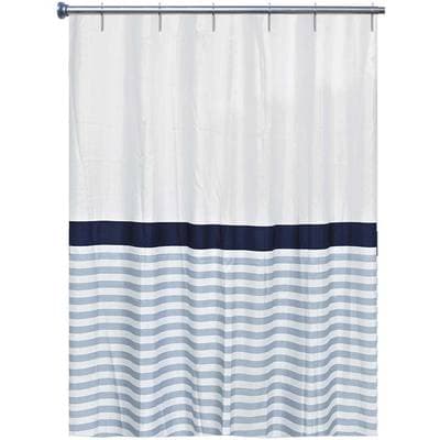 Arvix Rideau de douche textile imprimé -Honfleur, 1 rideau