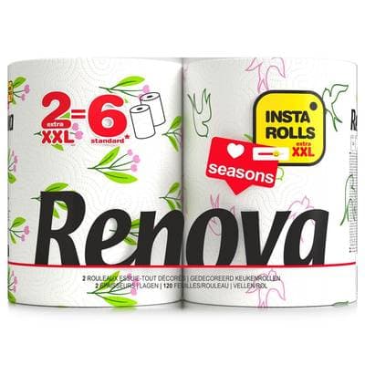 RENOVA Essuie-tout Insta Rolls Extra XXL, 2 essuis-tout