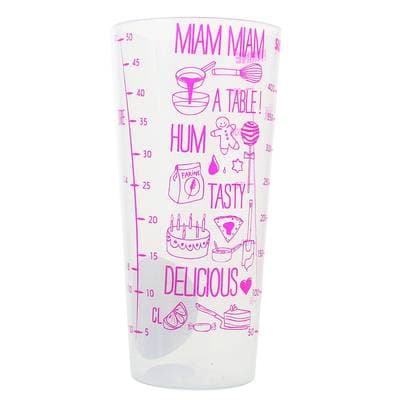 Pouce Verre doseur en plastique 0.5L, 1 pièce