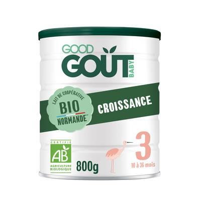 Good Goût - Lait de Croissance Bio 3 en Poudre Bébé Dès 10 mois