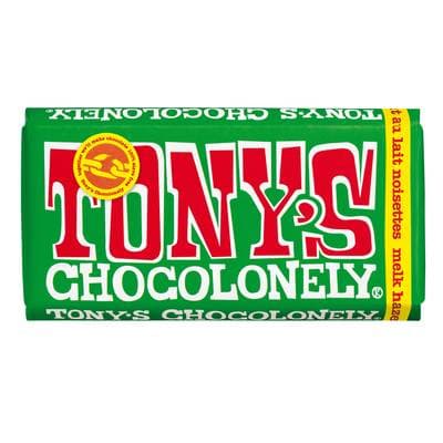 Tony's Tablette au lait noisette, 180g