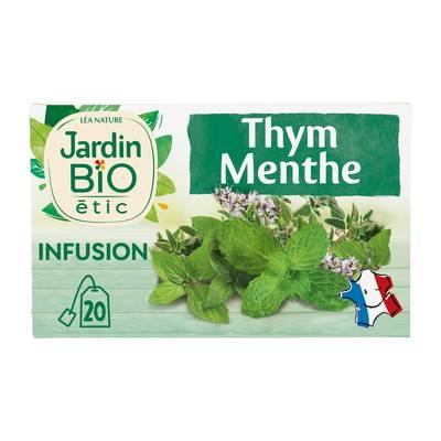 3478820006002 - Jardin Bio Etic - Infusion Thym Menthe Bio - 20 sachets