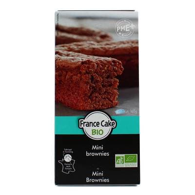 France Cake Tradition 4 Mini Brownies au chocolat bio, 160g