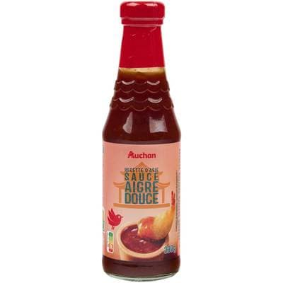 Auchan Sauce Aigre Douce à base de tomate et de piment, 330g