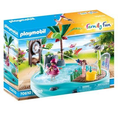 PLAYMOBIL® Family Fun - Piscine avec jet d'eau