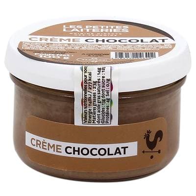 Les Petites Laiteries Petit Pot de Crème Chocolat - Lait de vache pasteurisé, 100g