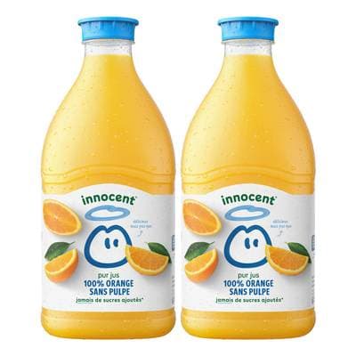 innocent Jus d'Orange Sans Pulpe, Lot de 2x1,5L