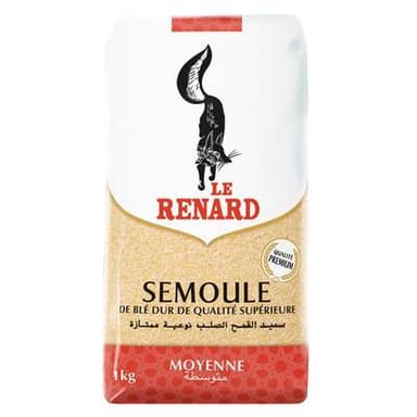 Le Renard Semoule de Blé Moyenne, 1kg
