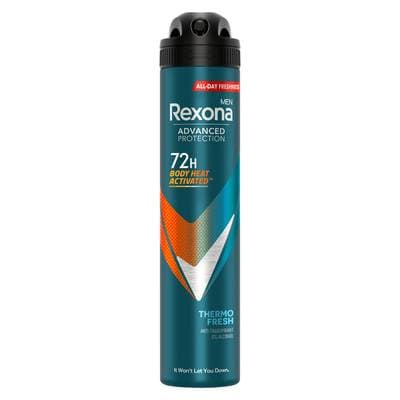 Rexona Men Déodorant spray homme Anti-transpirant Thermo Fresh 72H, 200ml