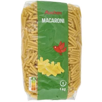 Auchan Pâtes Macaroni, 1kg
