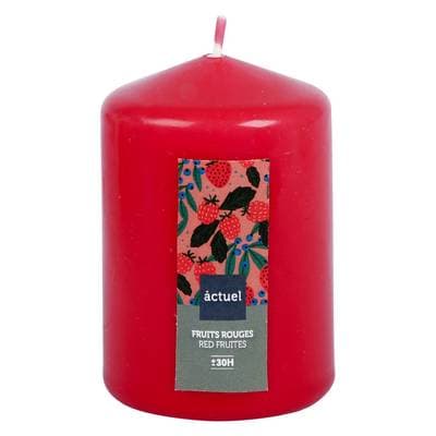 ACTUEL Bougie parfumé 10 cm Fruit Rouge, + 30h