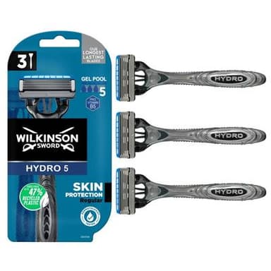 Wilkinson Rasoir jetables Hydro 5, 3 rasoirs jetables