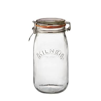 Kilner Bocal en verre rond avec fermeture mécanique, 1,5L