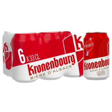 Kronenbourg Bière blonde 4.2°, 6x33cl