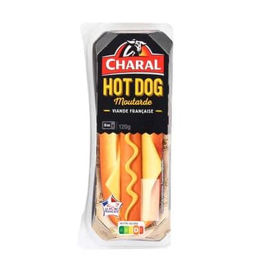 Charal Hot Dog Moutarde, 120g