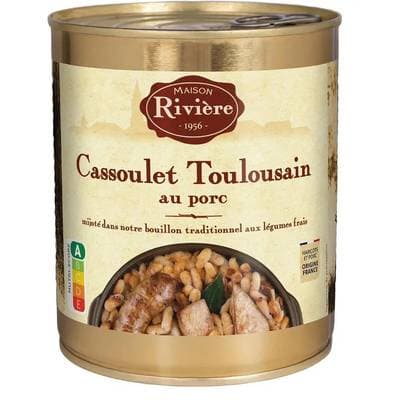 Maison Rivière Cassoulet Toulousain au Porc en conserve pour 2, 840g