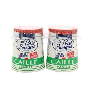 Petit Basque Caillé pur brebis vanille, 2x125g