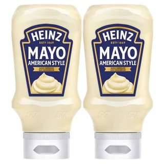Heinz Mayonnaise American Style en Flacon Souple Squeeze Top Down, Lot de 2x395g