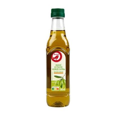 Auchan Huile d'Olive vierge extra origine Espagne bouteille plastique, 50cl