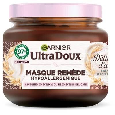 Garnier - Ultra Doux Masque Remède Hydratant Délicatesse d'Avoine, 340ml