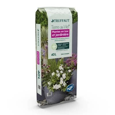 Truffaut Terreau Bacs et Jardinières - Terre De Vie, 40L