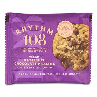 Rhythm 108 Cookie Coeur Chocolat Noisette Bio, 50g