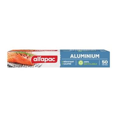 Alfapac Papier aluminium gaufré et résistant, 50 m