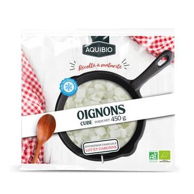 Aquibio Oignons émincés bio, 450g