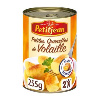 Petitjean Petites Quenelles de Volaille au naturel en conserve pour 2, 255g