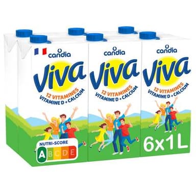 Candia Viva Lait vitaminé 1%mg, 6x1l