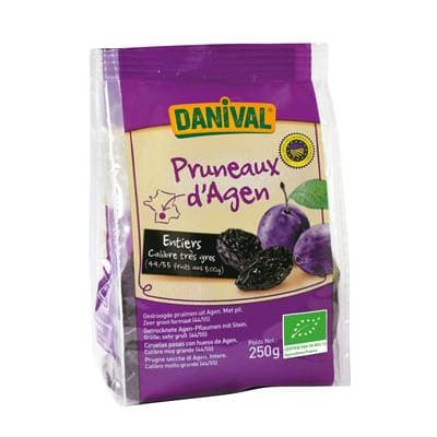 Danival Pruneau d'Agen bio entier très gros cal 44/55 IGP, 250g