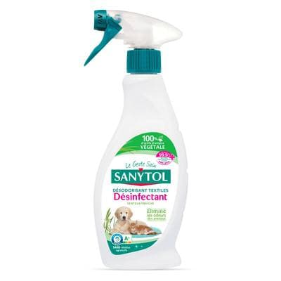 Sanytol Désinfectant Textiles contre les odeurs des Animaux, 500ml