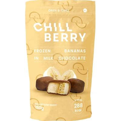Chill Berry  Banane enrobée de chocolat au lait, 150g