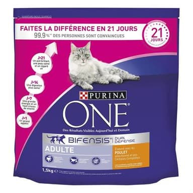 Purina - One Croquettes Poulet pour chat adulte, 1.5kg