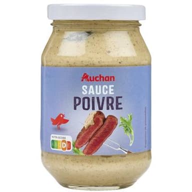 Auchan Sauce au poivre en bocal, 240g