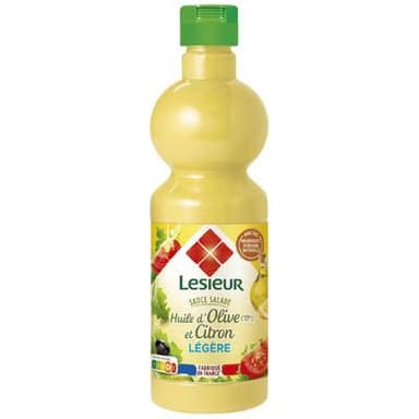 Lesieur Sauce Crudités Légère Huile d'Olive et Citron, 50cl