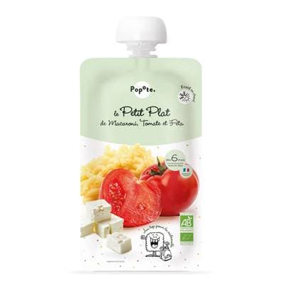 Popote Purée de macaroni à la tomate et feta Bio Gourde dès 6 mois, 180g