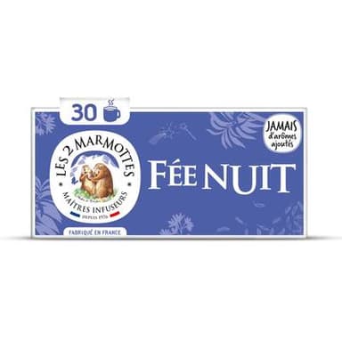 Les 2 Marmottes Infusion fée nuit, 30 sachets