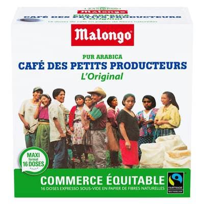 Malongo Café des petits producteurs, 16 dosettes