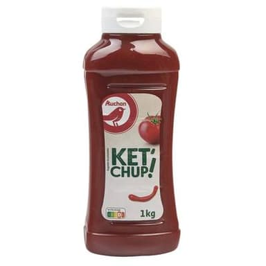 Auchan Ketchup nature flacon souple, 1kg